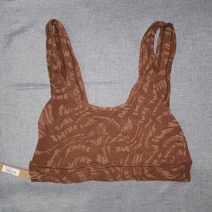 NWT SKIMS 3X Summer Mesh Scoop Bralette LATTE SWIRL